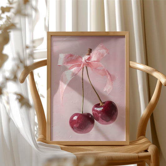 Cherries, Bow-Tied and Blushing