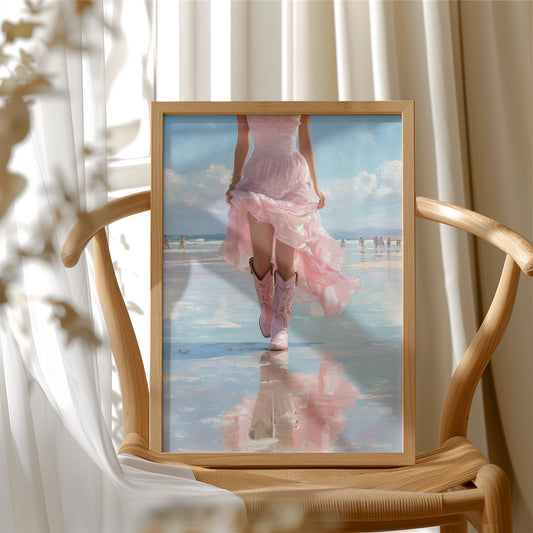 Pink Skirt, Mirrored Tide