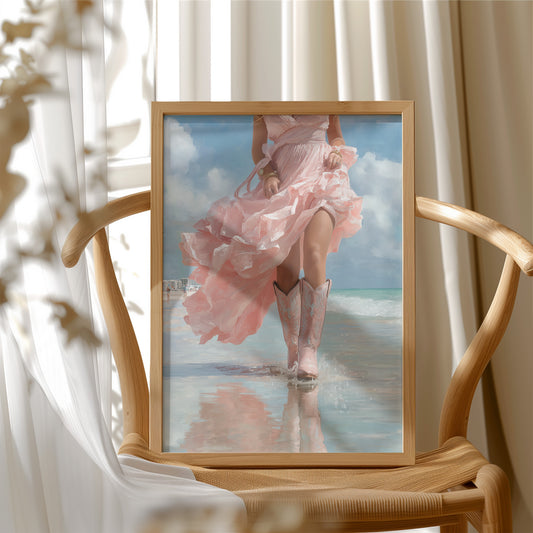 Splashing Through Pink Ruffles