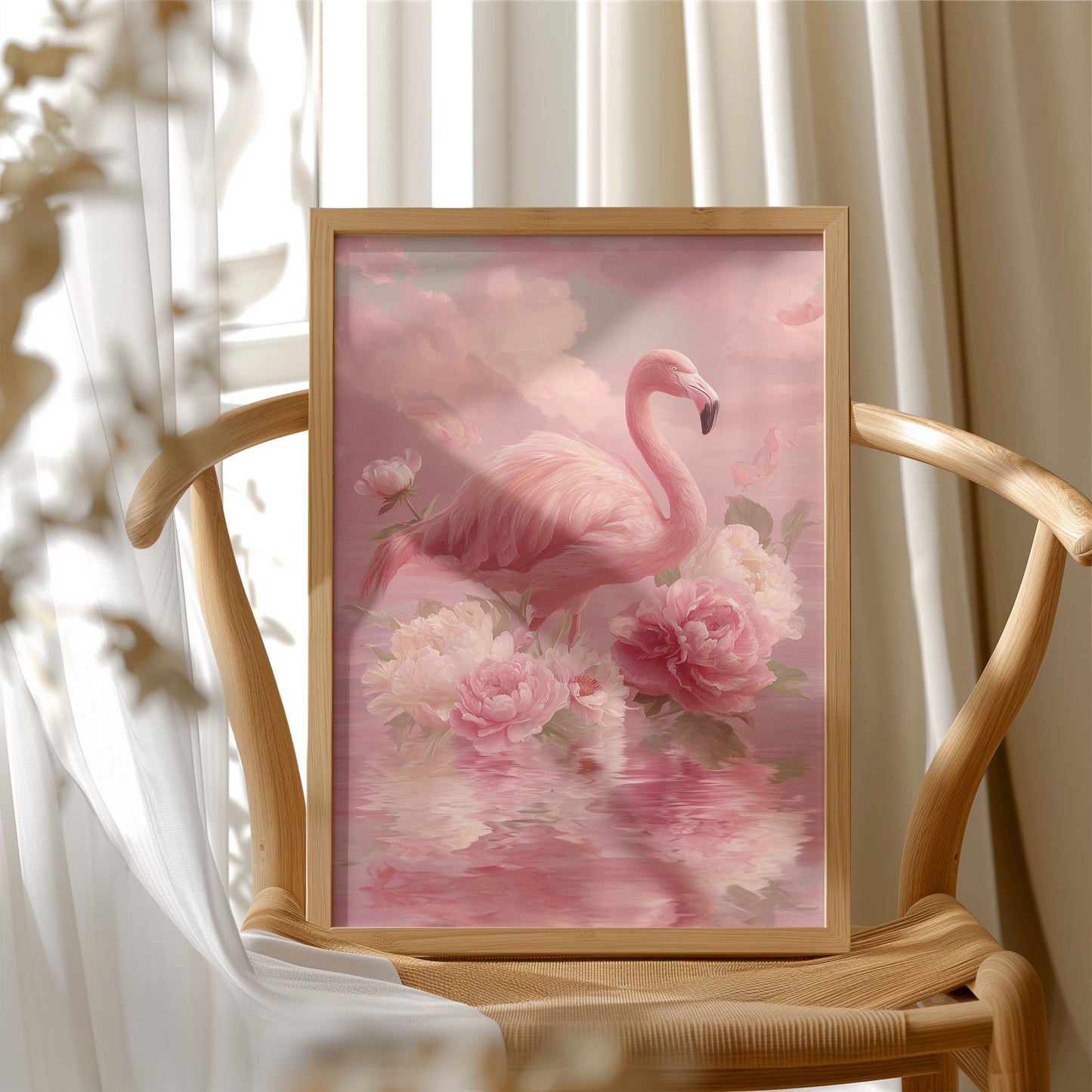 Flamingo in a Sea of Pink