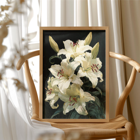 Crimson-Kissed Lilies