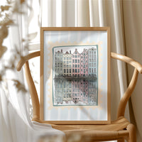 Amsterdam Gables, Stamped in Pastel