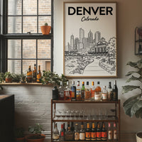 Denver, Union Station Line Art