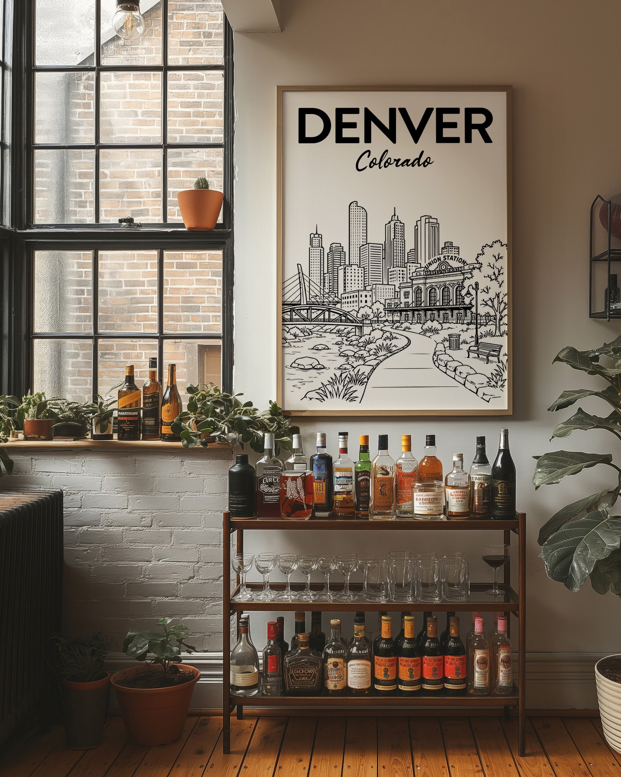 Denver, Union Station Line Art