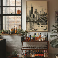 Chicago in Sepia Tones