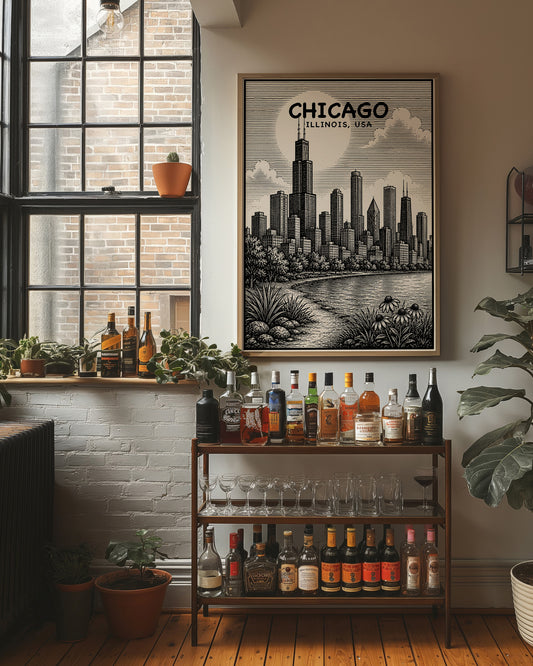 Chicago in Woodcut