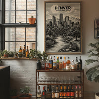 Denver in Woodcut