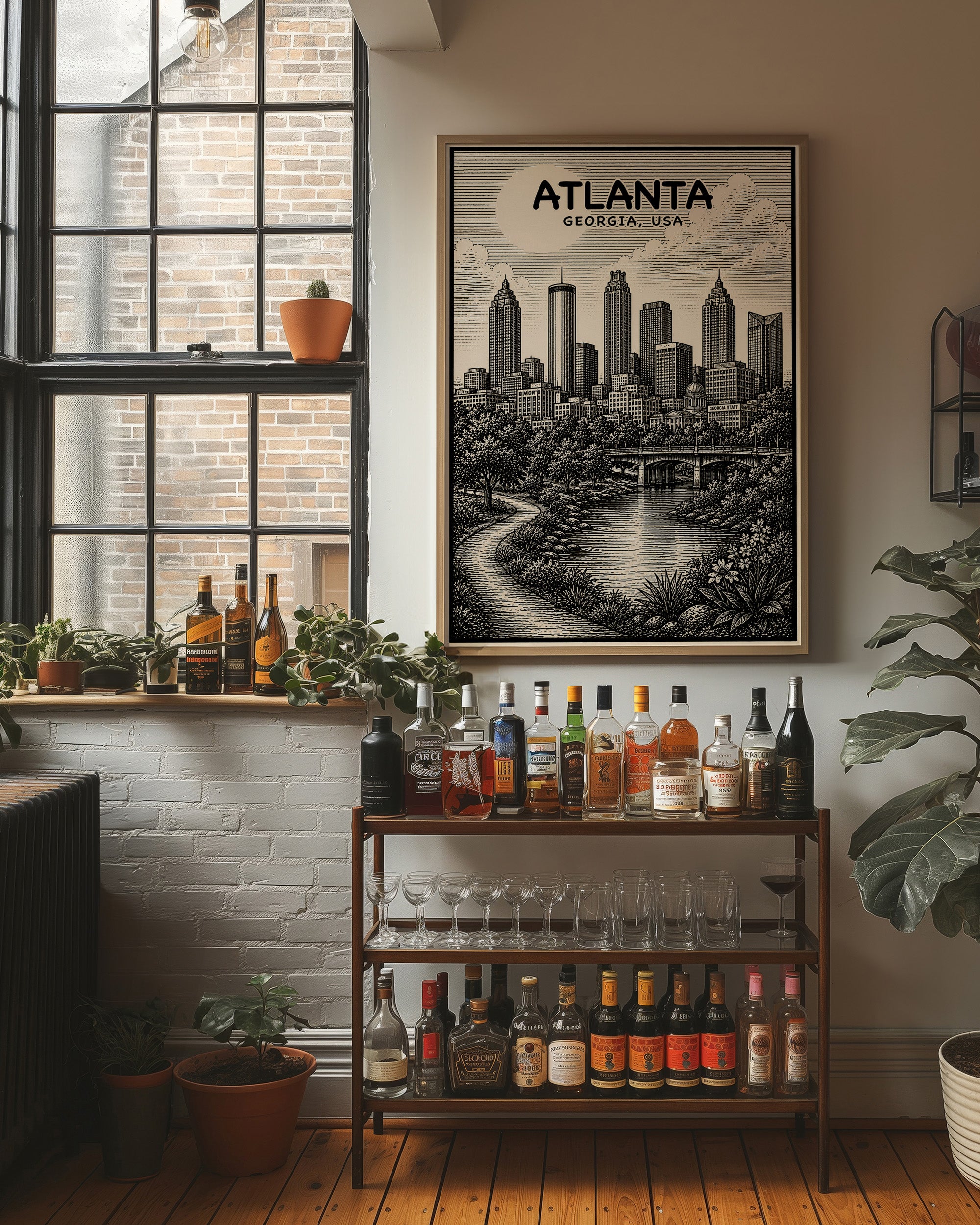Atlanta in Woodcut