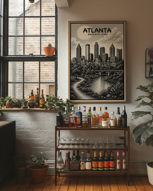 Atlanta in Woodcut
