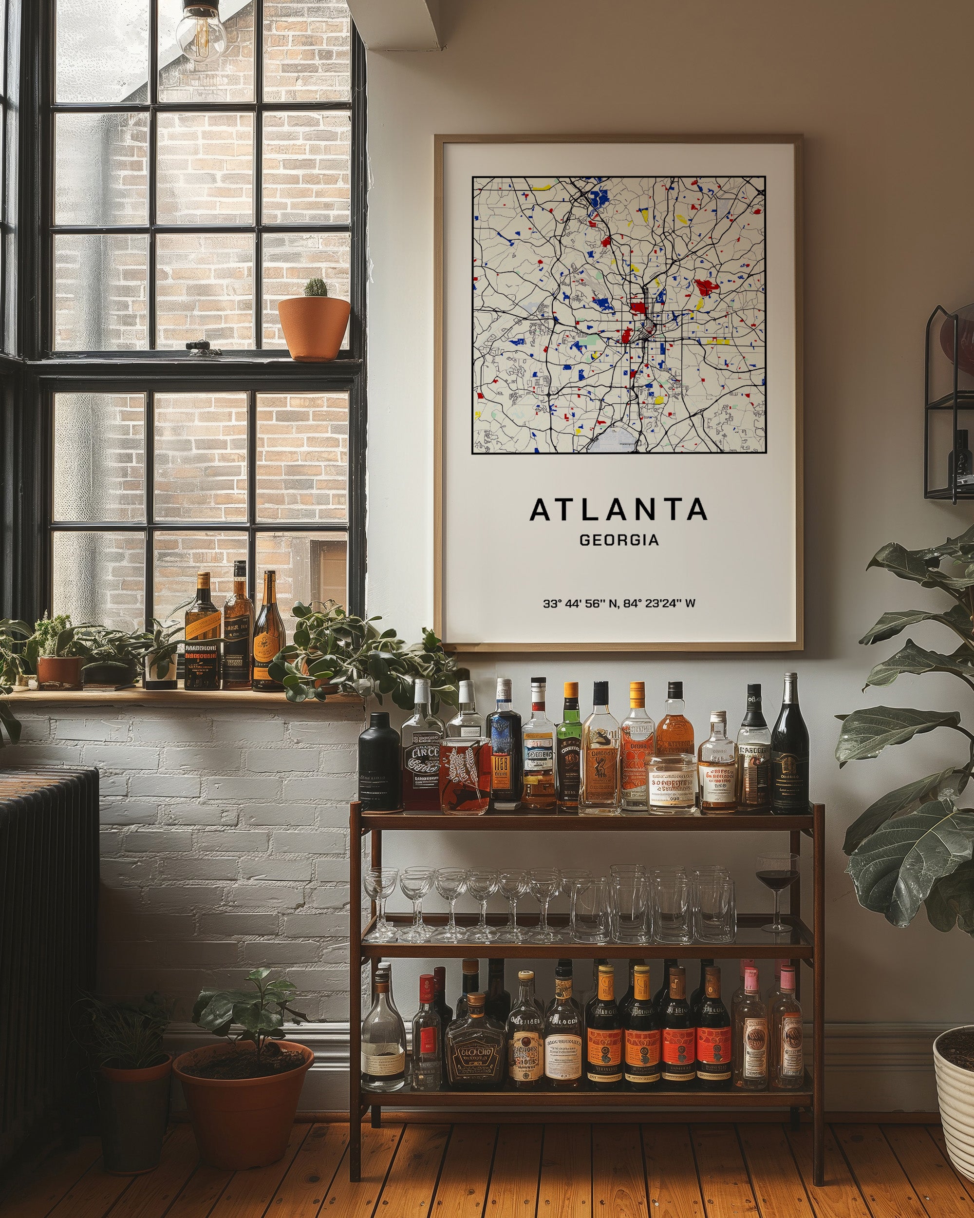 Atlanta, Mapped in Primary Colors