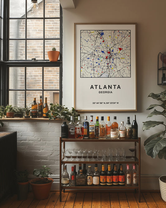 Atlanta, Mapped in Primary Colors