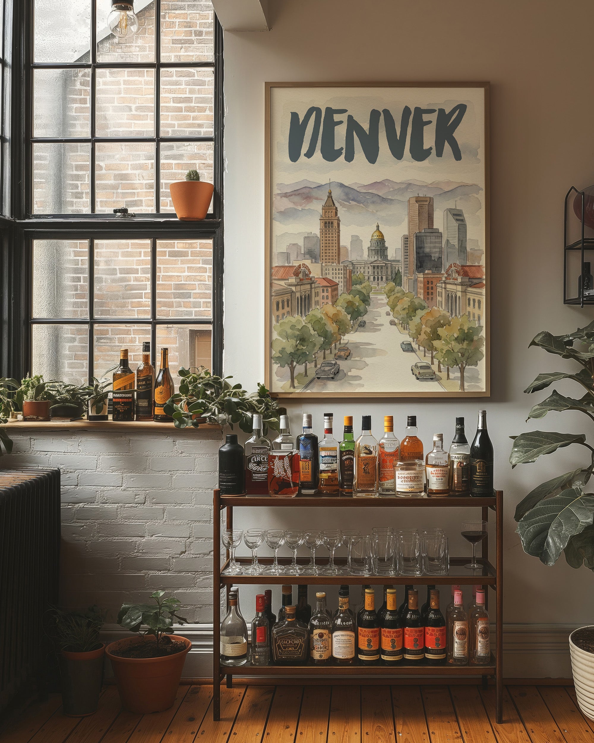 Denver in Watercolor