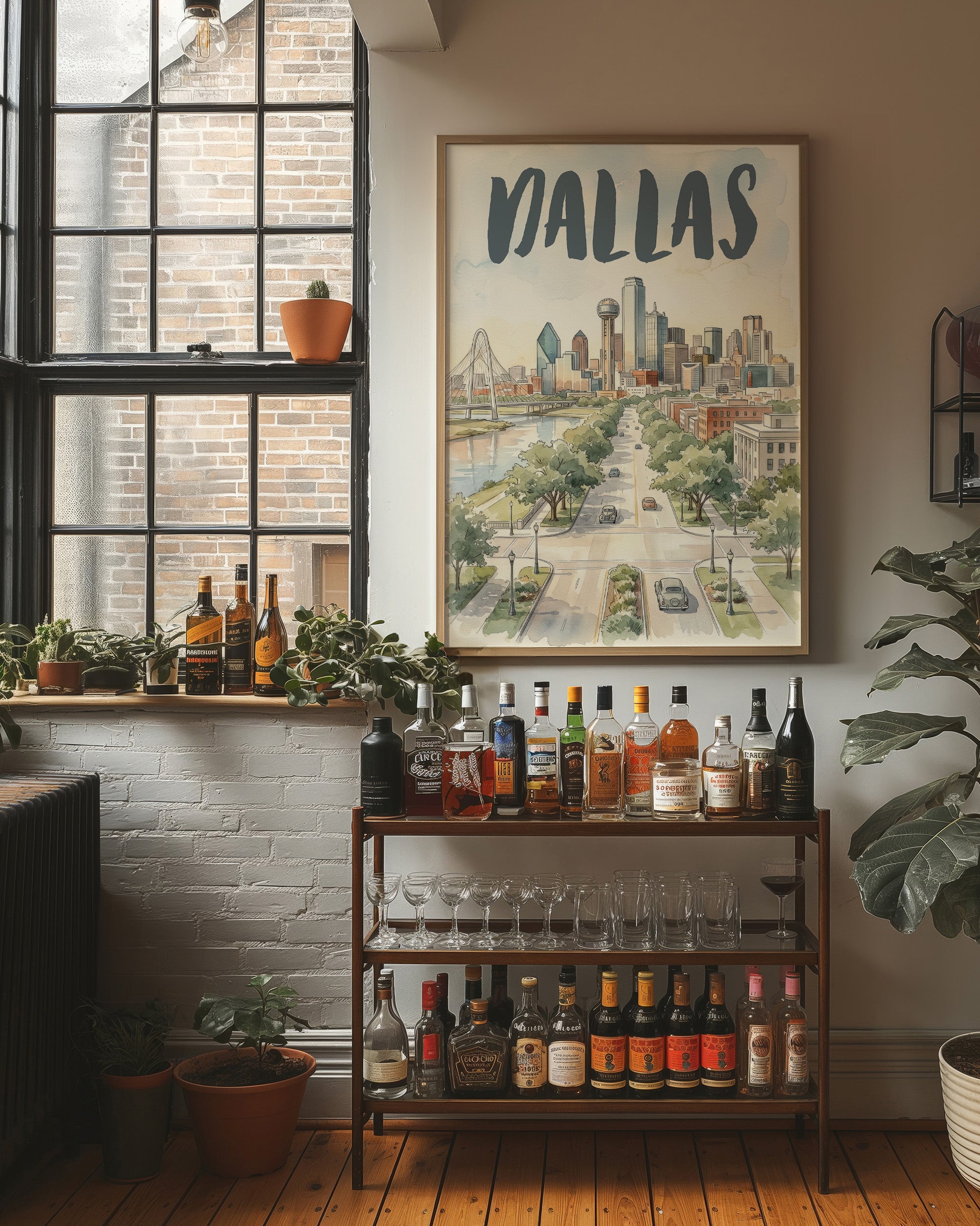 Dallas in Watercolor