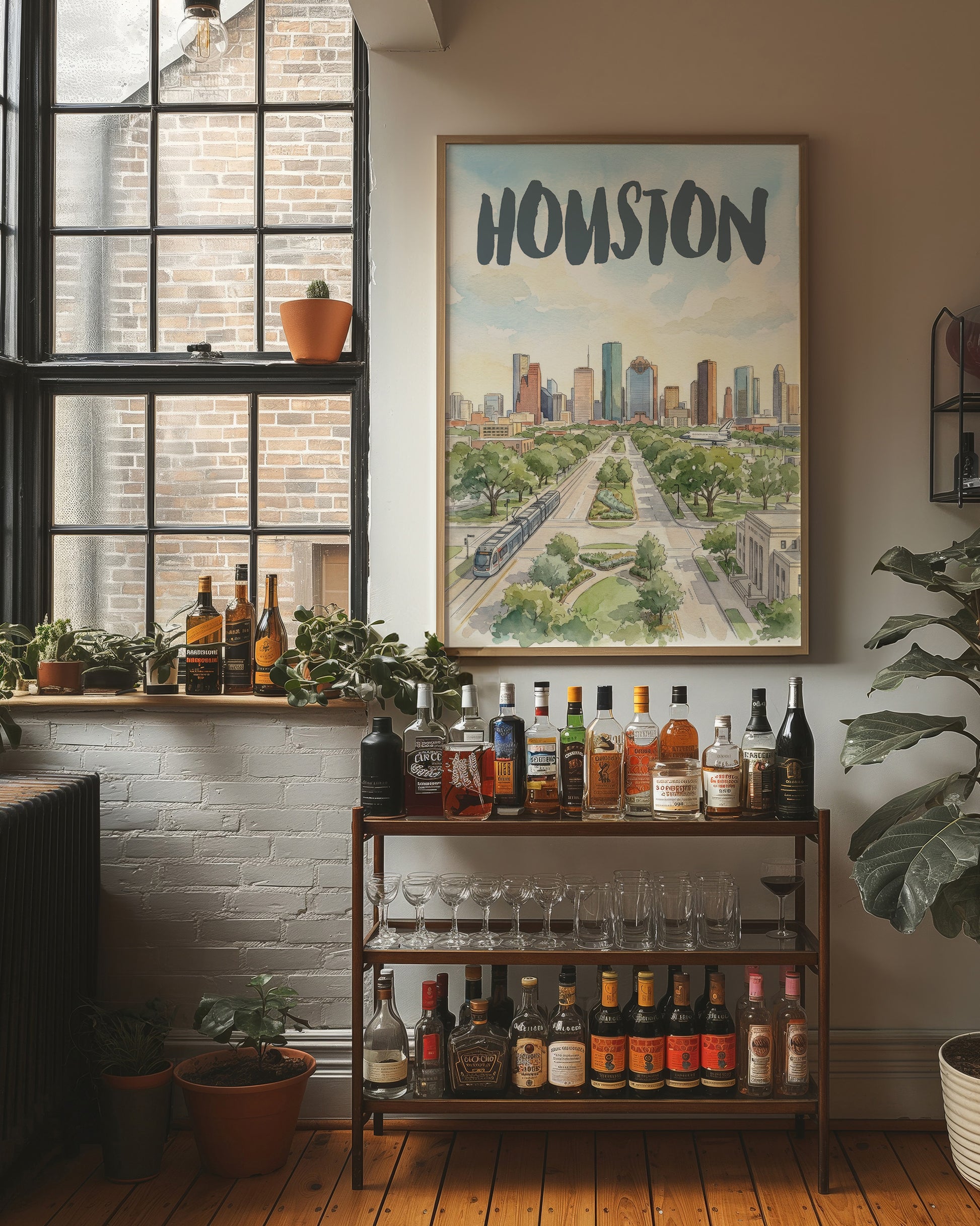 Houston in Watercolor