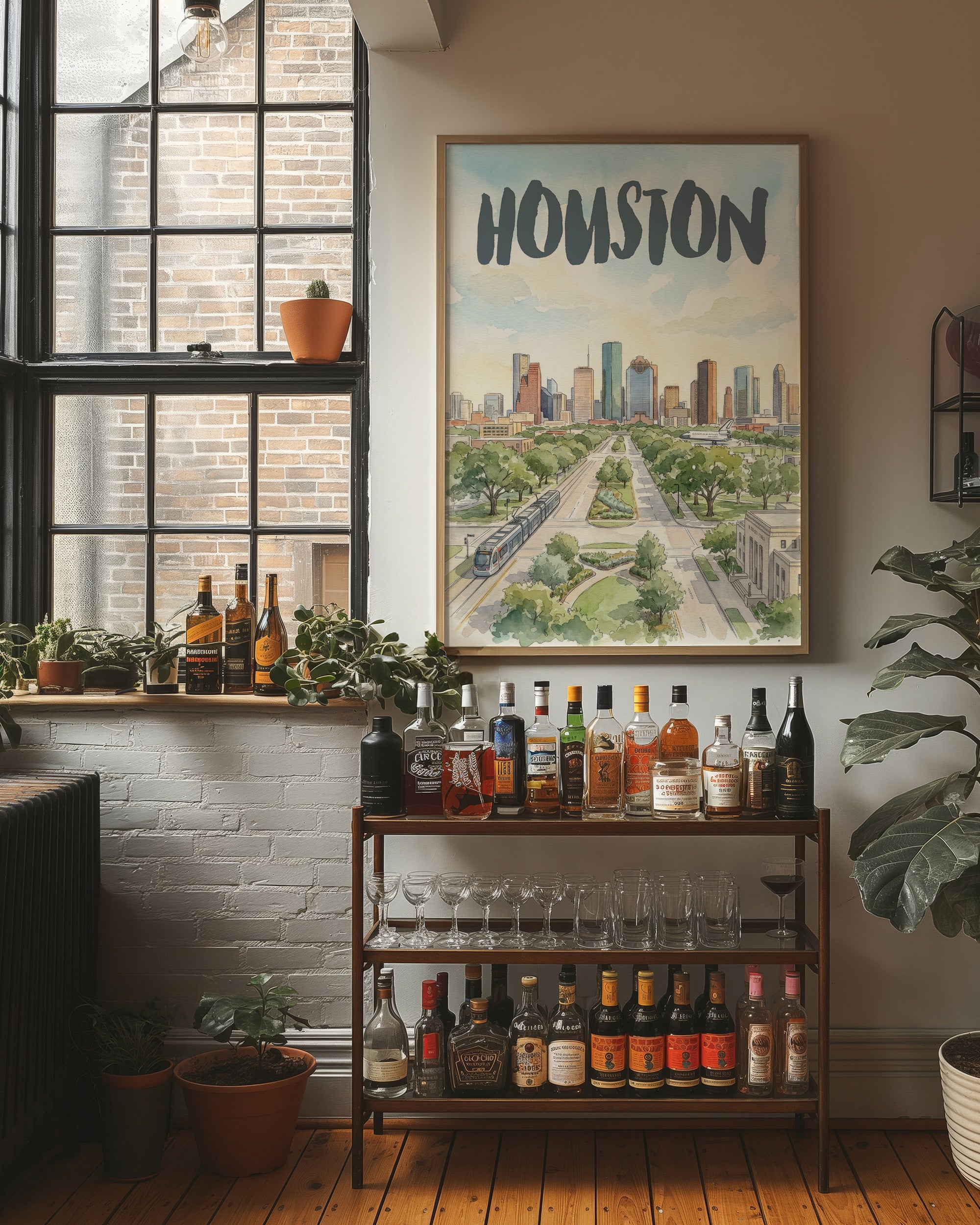 Houston in Watercolor