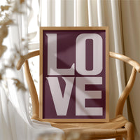 LOVE: Plum and Dusty Rose