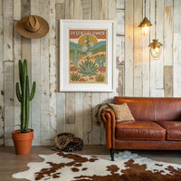 Desert Flower — Vintage Southwest Travel Poster
