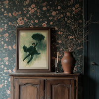 The Falling Gentleman — Striding Through Storm Oil Print