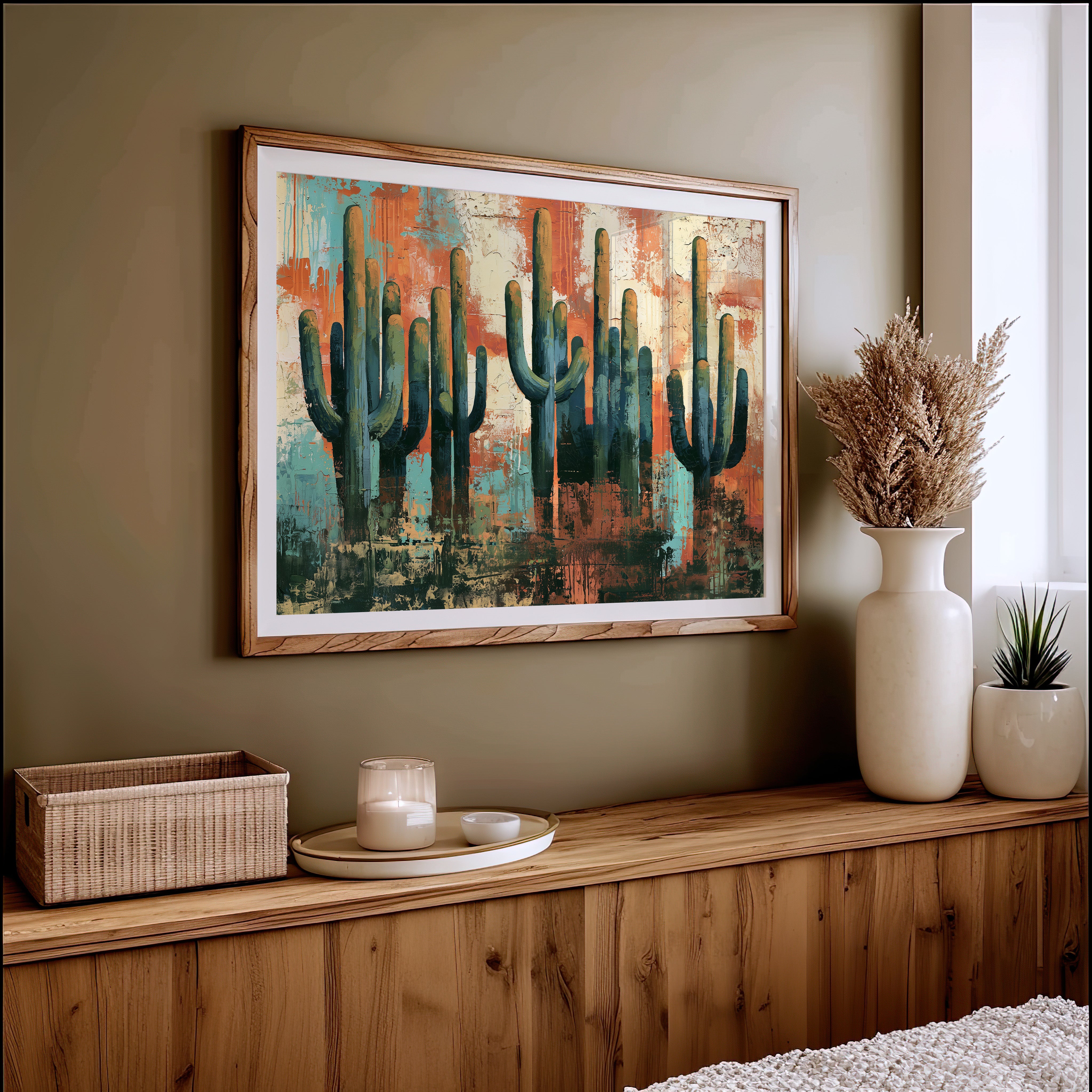 Saguaros At High Noon