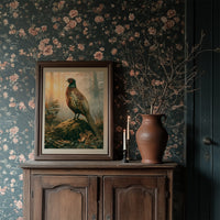 Pheasant at Dawn — Autumn Forest Wildlife Painting