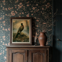 Pheasant at Dawn — Golden Mist Autumn Painting