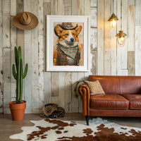 Cowboy Corgi — Close-Up Western Dog Portrait