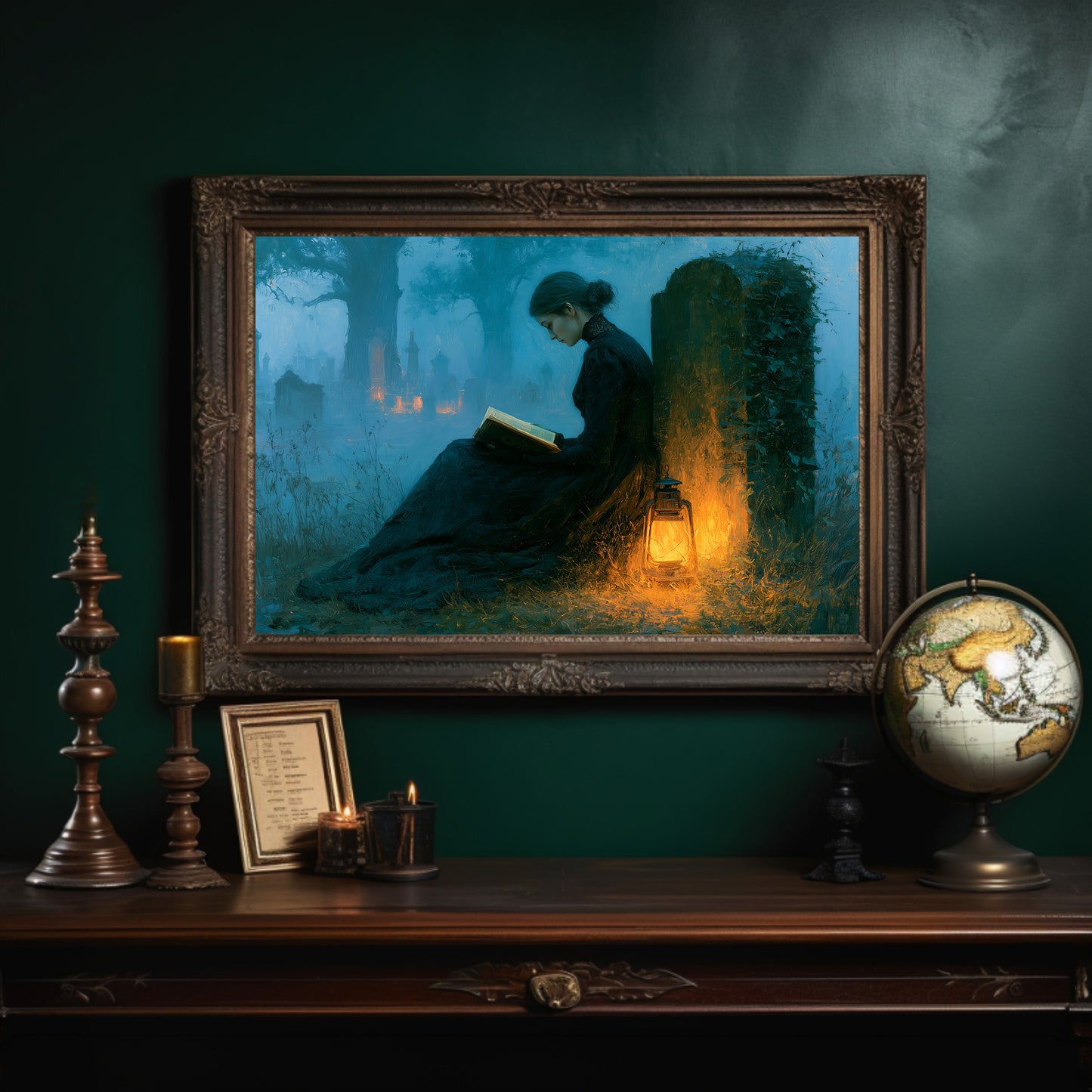 Reading by Lantern Light