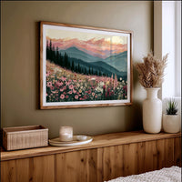 Coneflower Meadow Sunset