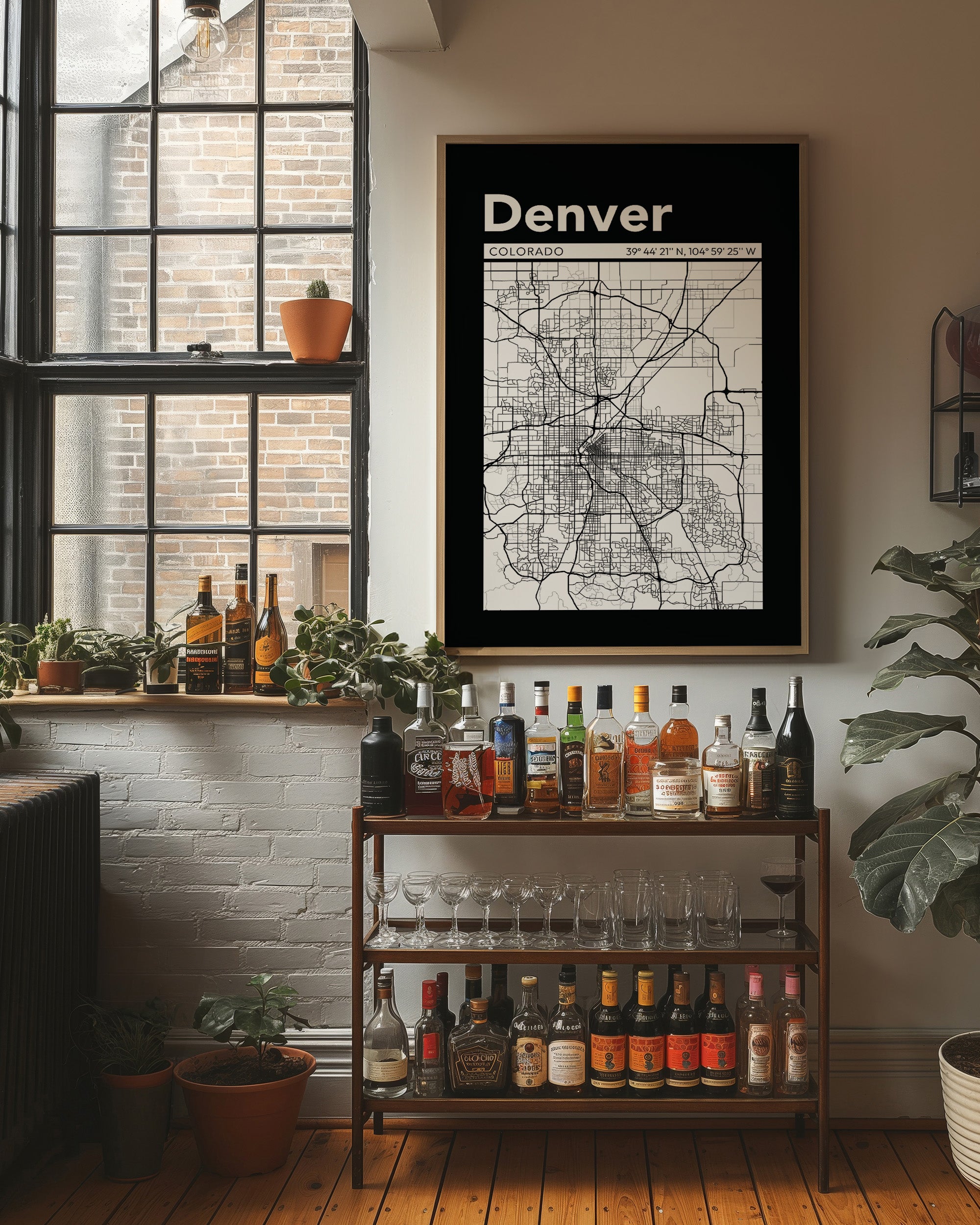 Denver, Mapped in Black