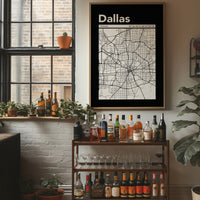 Dallas, Mapped in Black