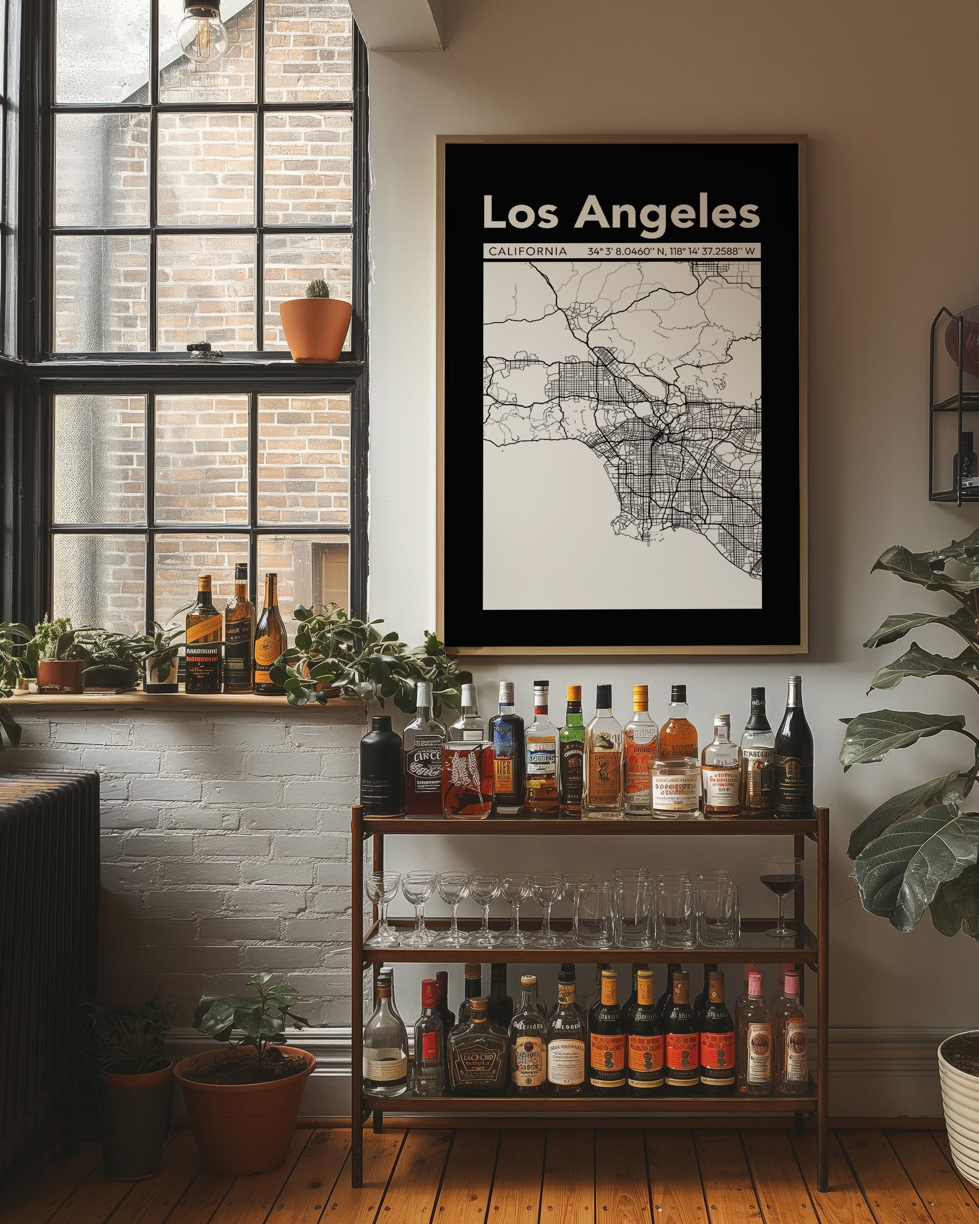 Los Angeles, Mapped in Black