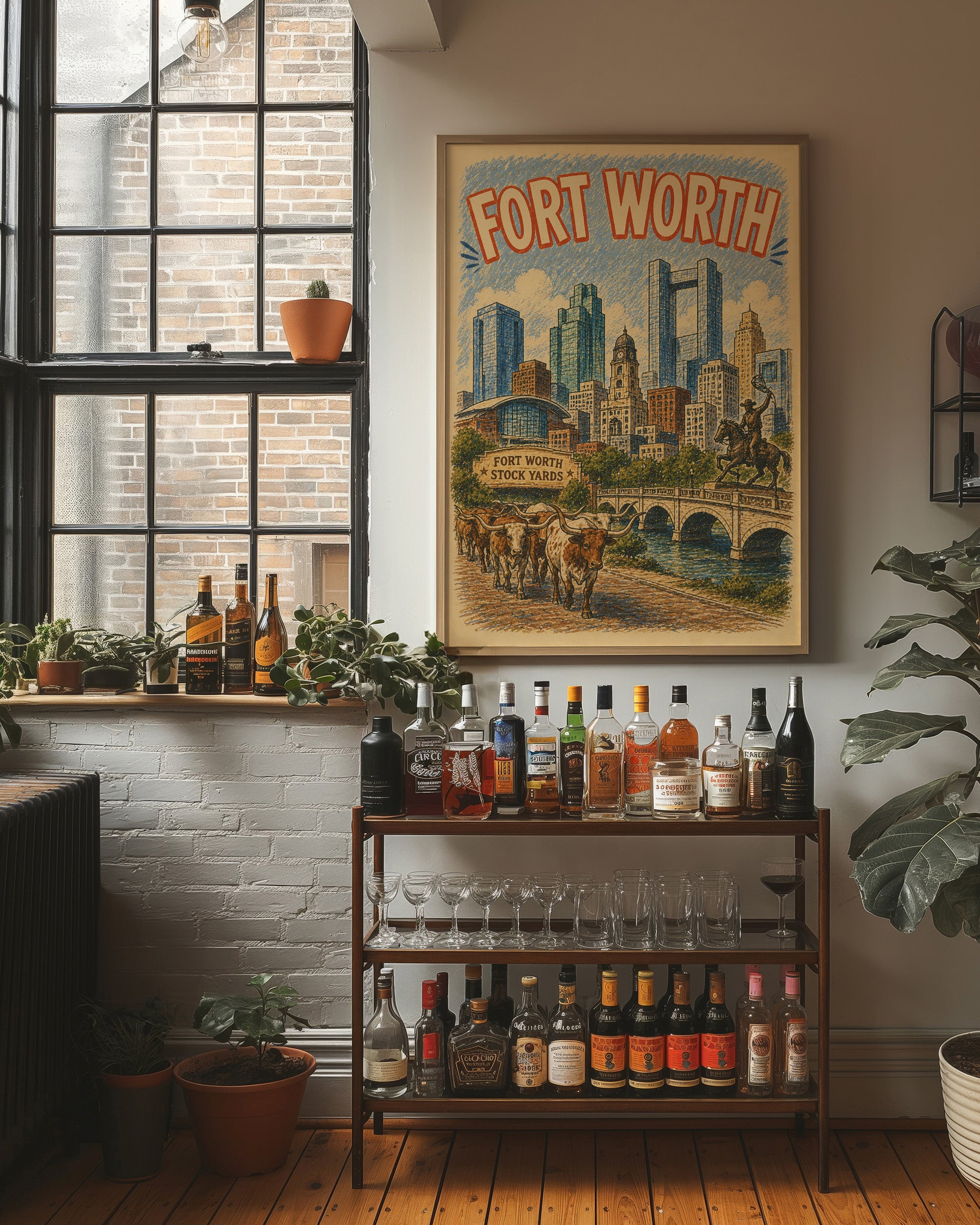 Fort Worth, Stockyards Skyline