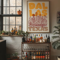 Dallas, Bubble Letter Skyline