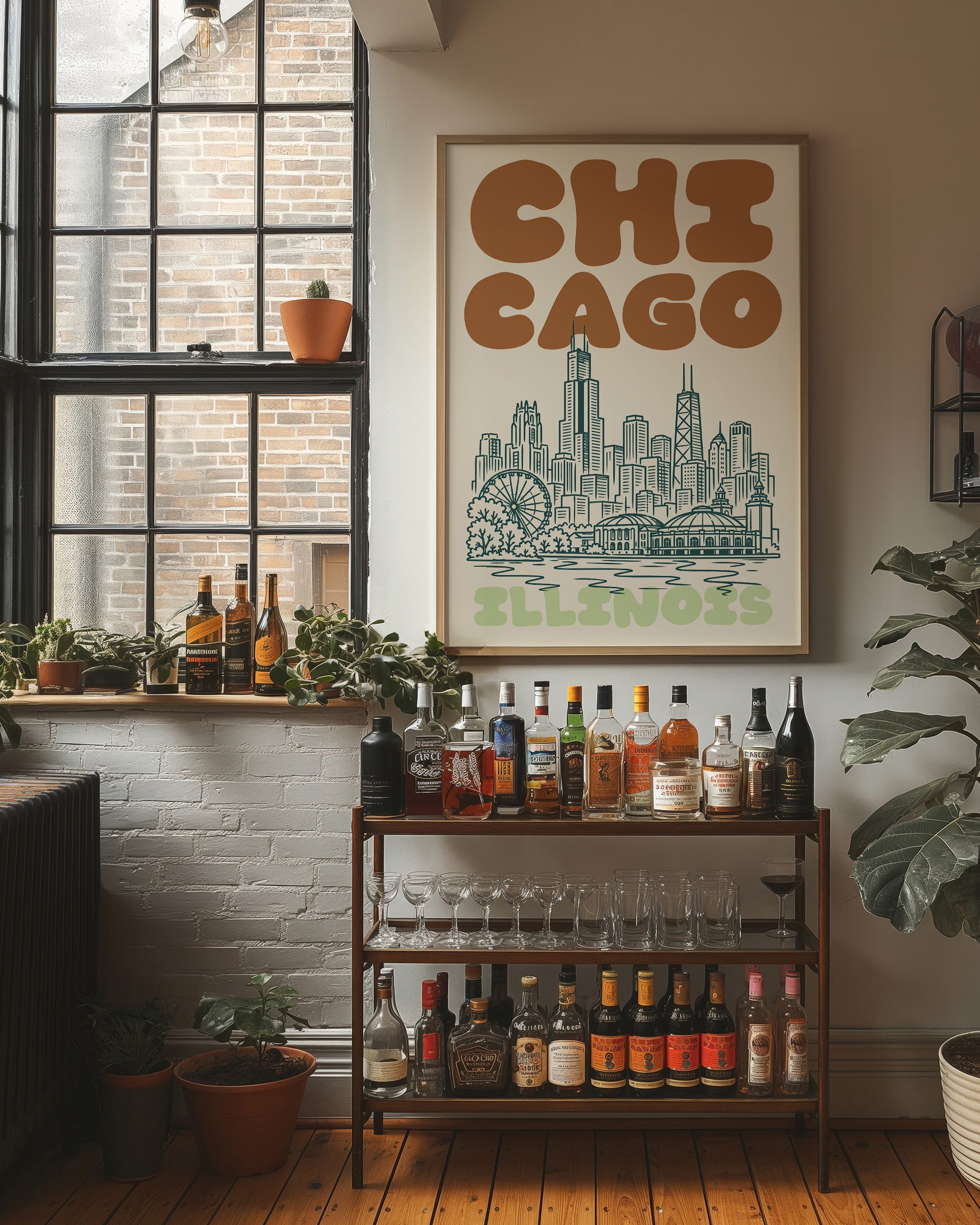Chicago, Bubble Letter Skyline