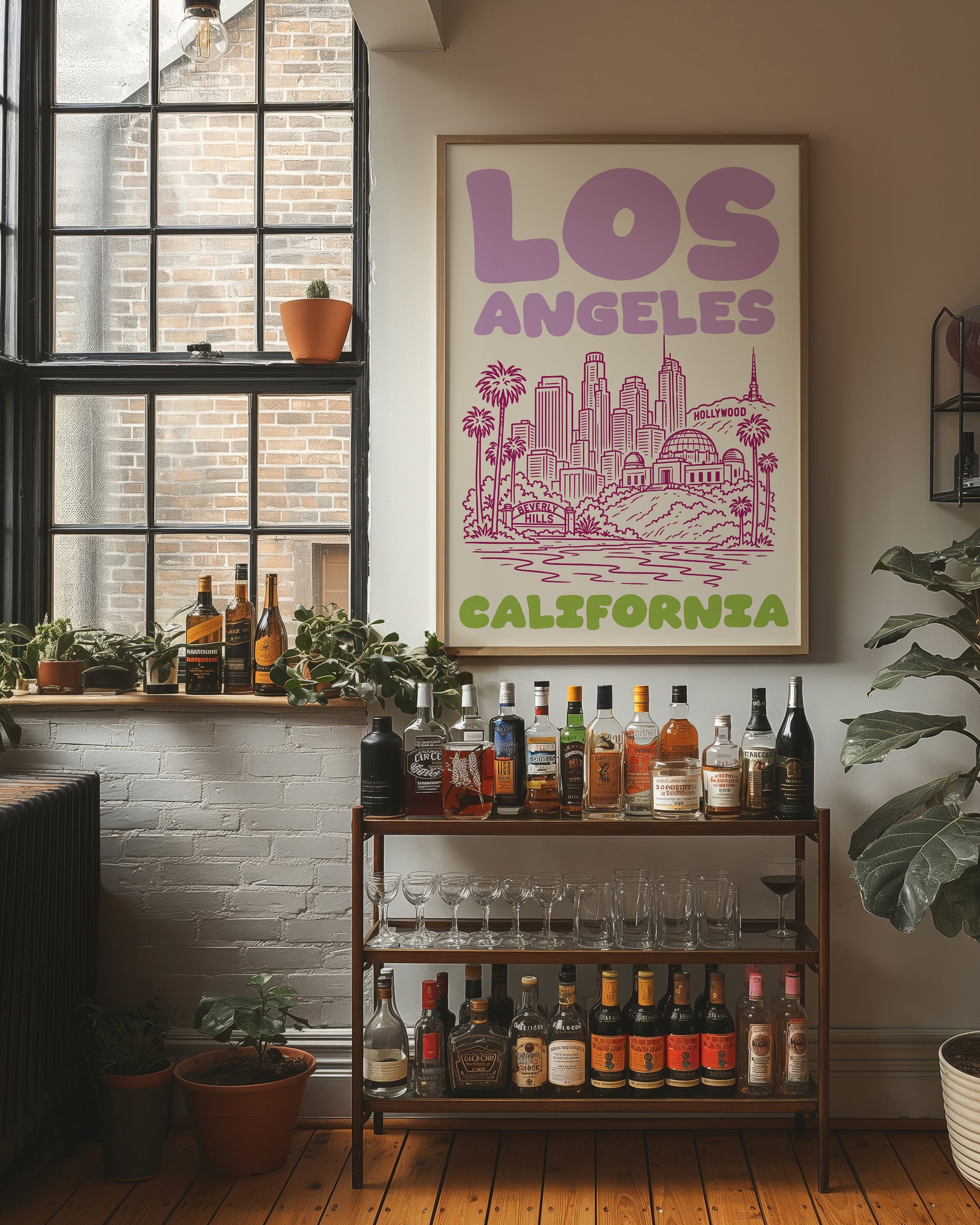 Los Angeles, Bubble Letter Skyline