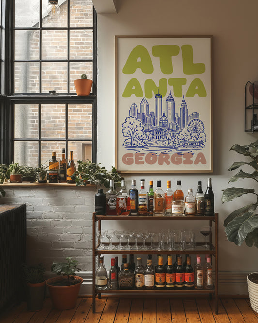 Atlanta, Bubble Letter Skyline