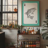 Ace of Bass — Playing Card Wildlife Print
