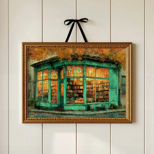 Autumn Bookshop Glow