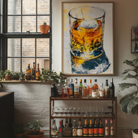 On the Rocks: An Impasto Pour