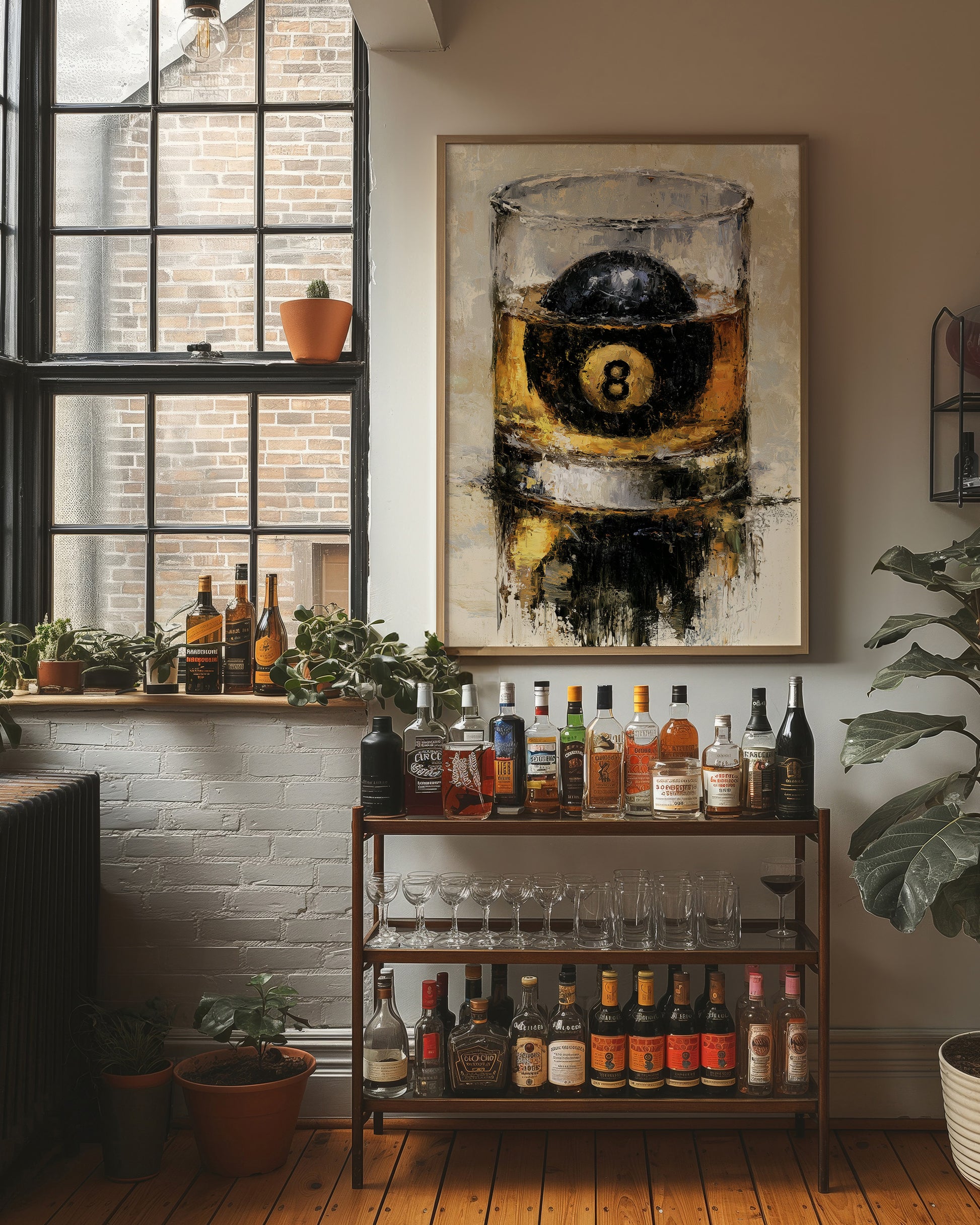 Behind the 8-Ball: A Whiskey Still Life