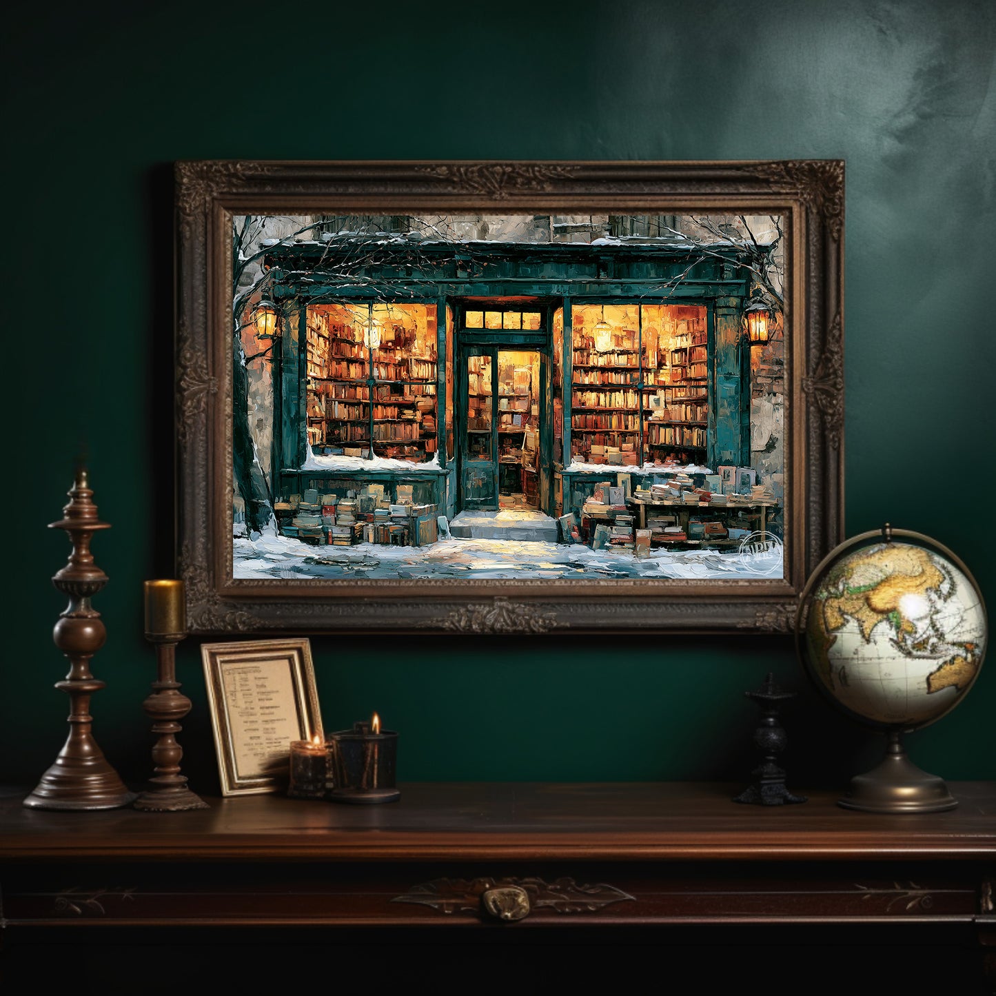 Bookshop in the Snow