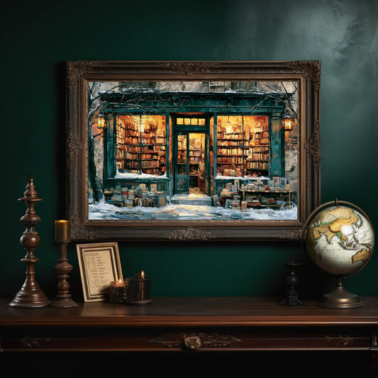 Bookshop in the Snow