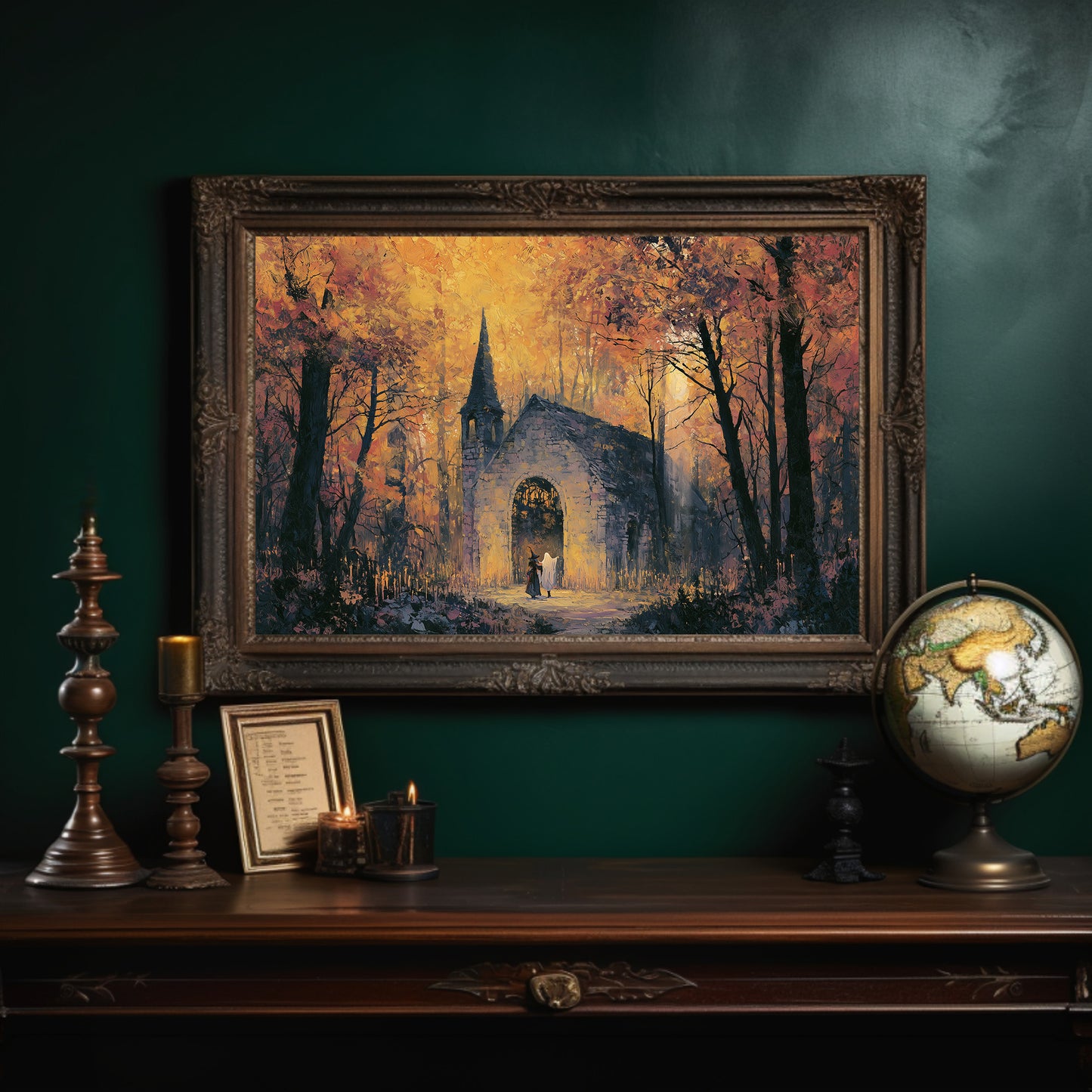 Witch and Spirit at the Chapel Ruins