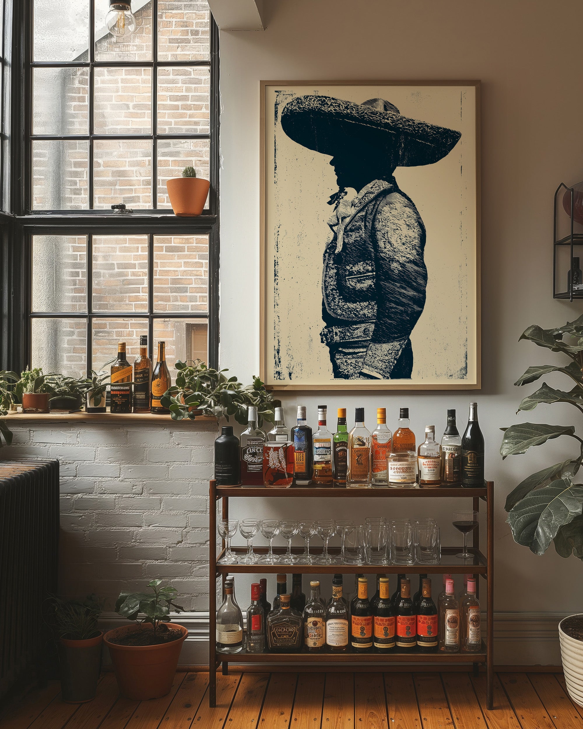 Vaquero in Profile: A Western Silhouette