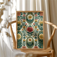 Cameo Blooms on Linen Field