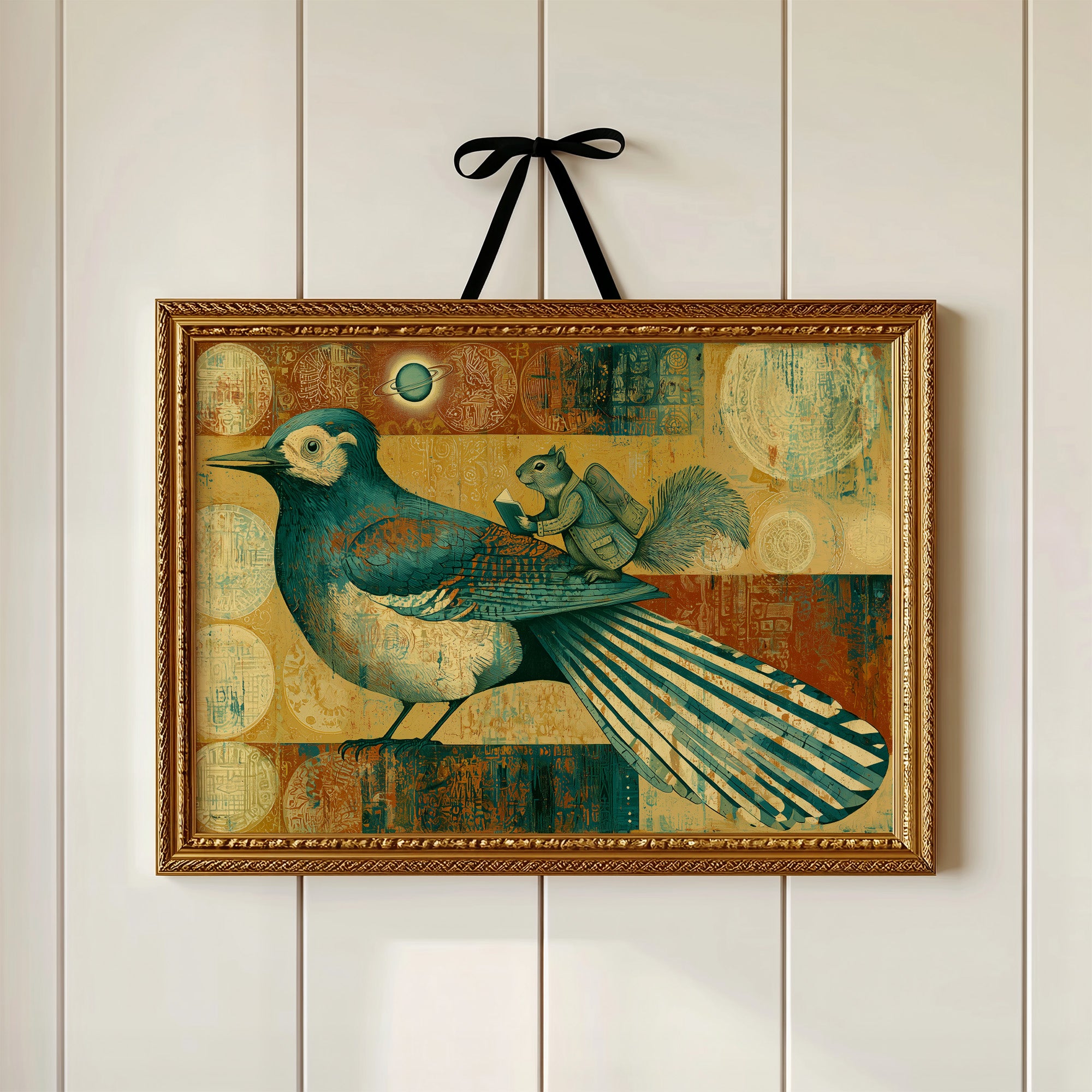 The Squirrel Who Rode a Magpie