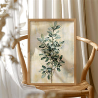 Eucalyptus Sprig on Golden Cream