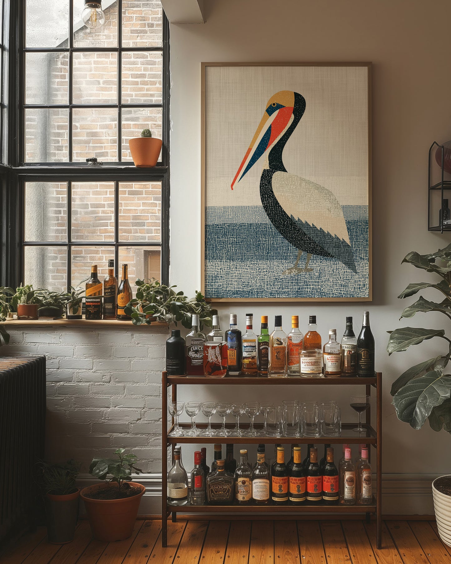 Pelican at Rest, Coastal Weave