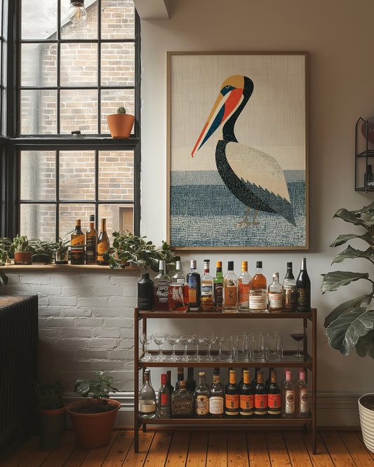 Pelican at Rest, Coastal Weave