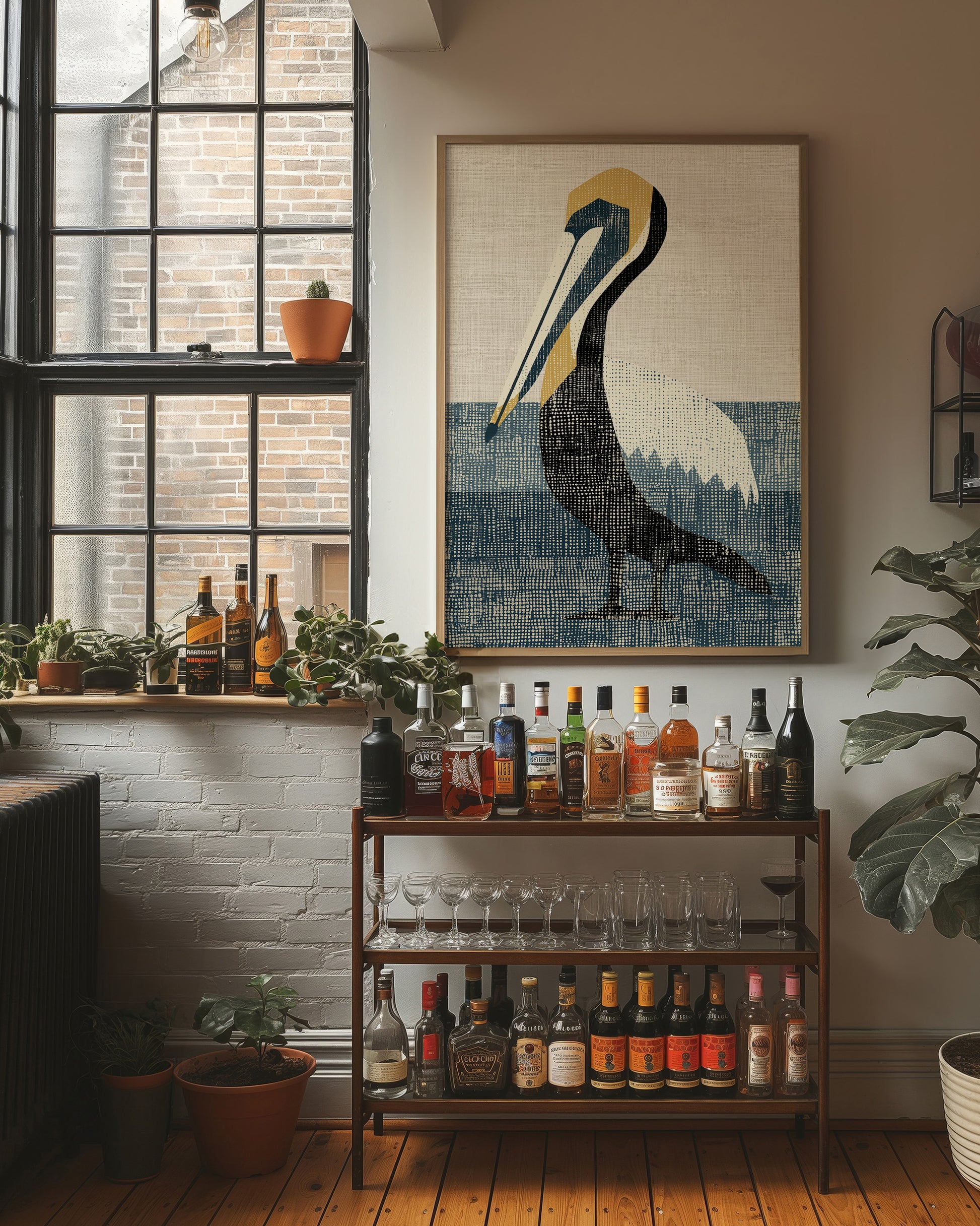 Pelican in Dotted Slate